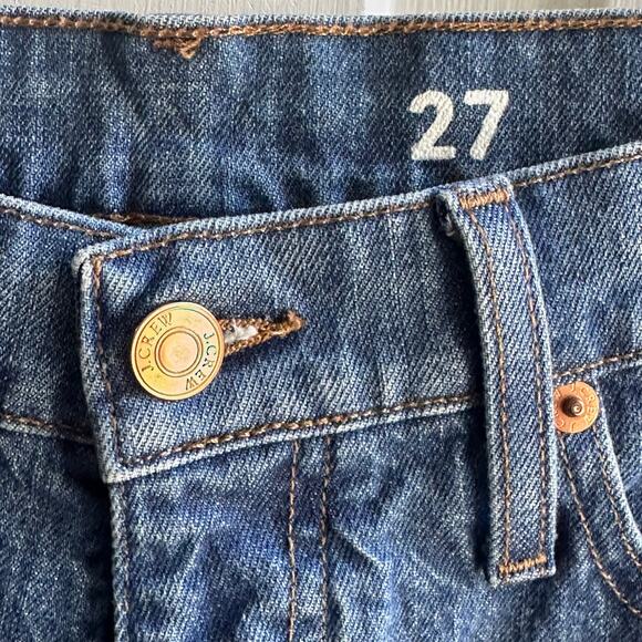 J Crew Peggy Barrel Leg High Rise Tapered Jeans Authentic Blue Wash - Picture 5 of 10